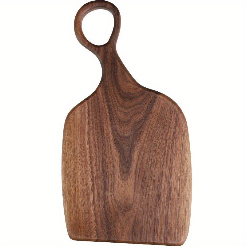 Two handmade walnut chopping boards, perfect for food preparation in the kitchen. Made from high-quality, eco-friendly, food-safe log materials. Ideal for couples and home cooks.