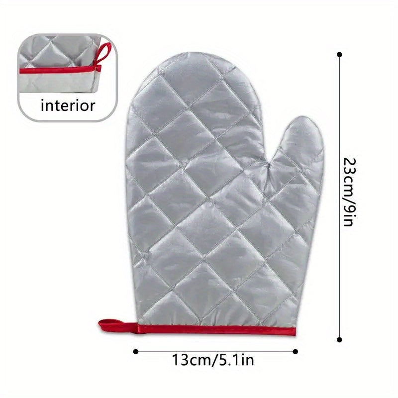 Waterproof anti-steam mitt with finger loop for garment steamers, heat resistant glove for ironing clothes, holder pad for steamers