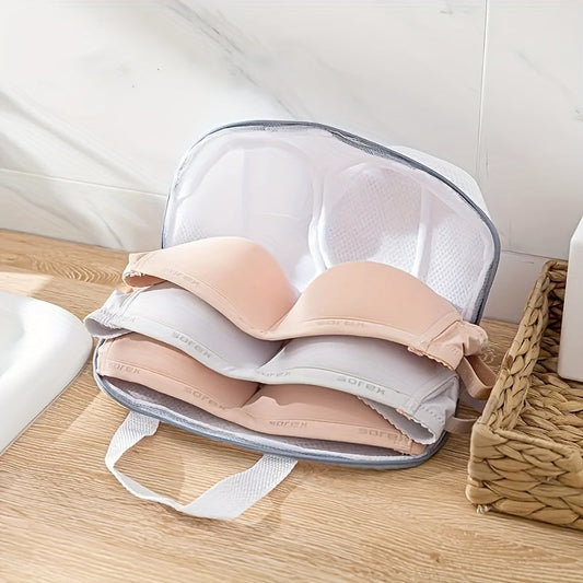 Mesh Underwear Laundry Bag - Machine Washable Organizer for Bras and Lingerie, Prevents Deformation with Zipper Closure - Ideal for Travel, Housekeeping, and Laundry Organization