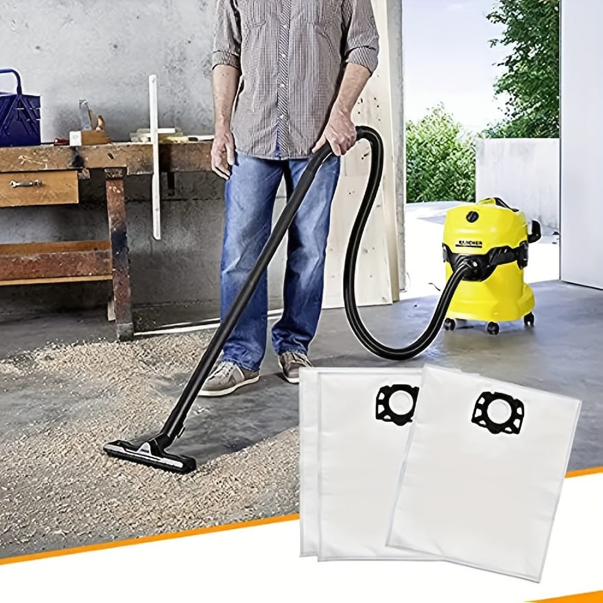 Get your hands on a 3-pack of replacement dust bags for Karcher vacuum cleaners. These bags are compatible with WD4, WD5, WD6, MV4, MV5, and MV6 models. The 2.863-006.0 series offers premium filtration canister bags for top-notch cleaning performance.