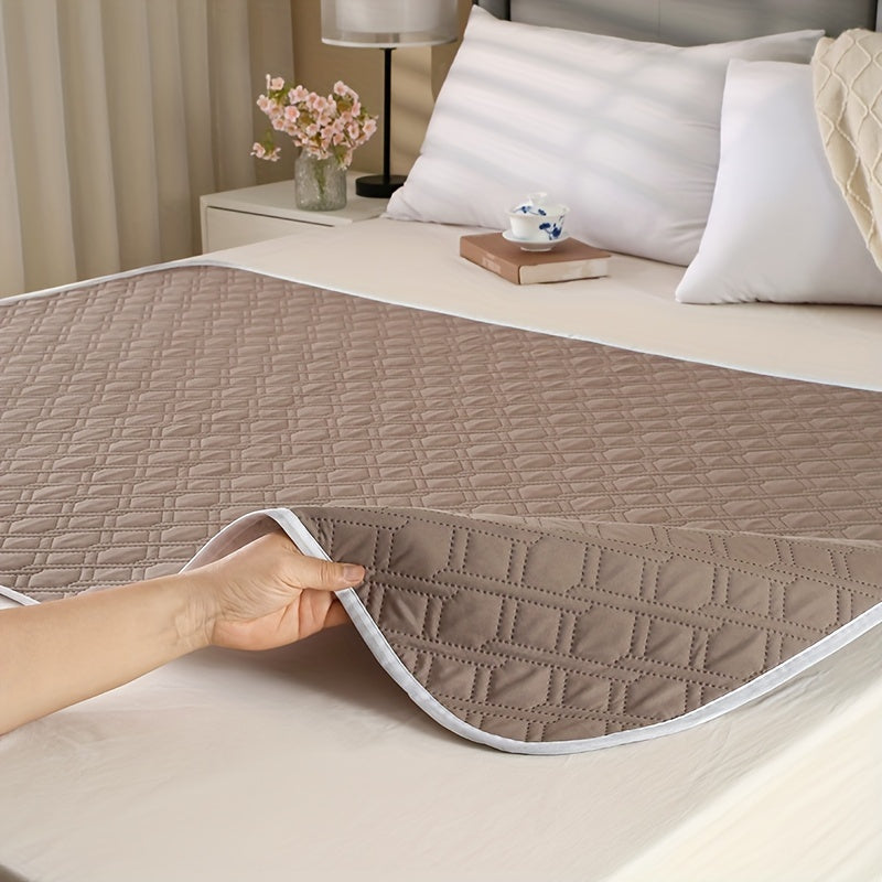 The CareGuard Leak-Proof Incontinence Mattress Protector is a washable nonwoven fabric pad designed for the elderly and pets. It comes in multiple sizes and colors, and does not require electricity.