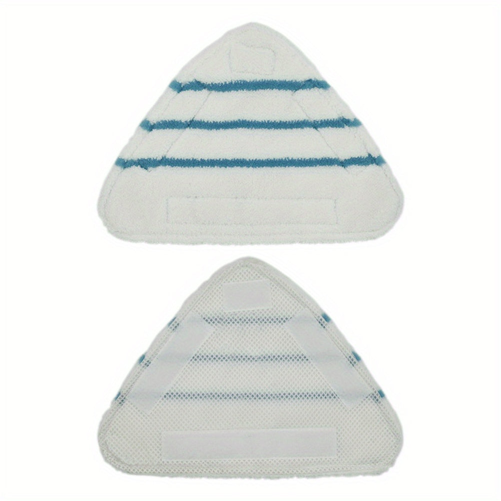 Set of 3 Triangle Washable Microfiber Steam Mop Replacement Pads, Floor Cloth Attachment for Steam Mop Accessories