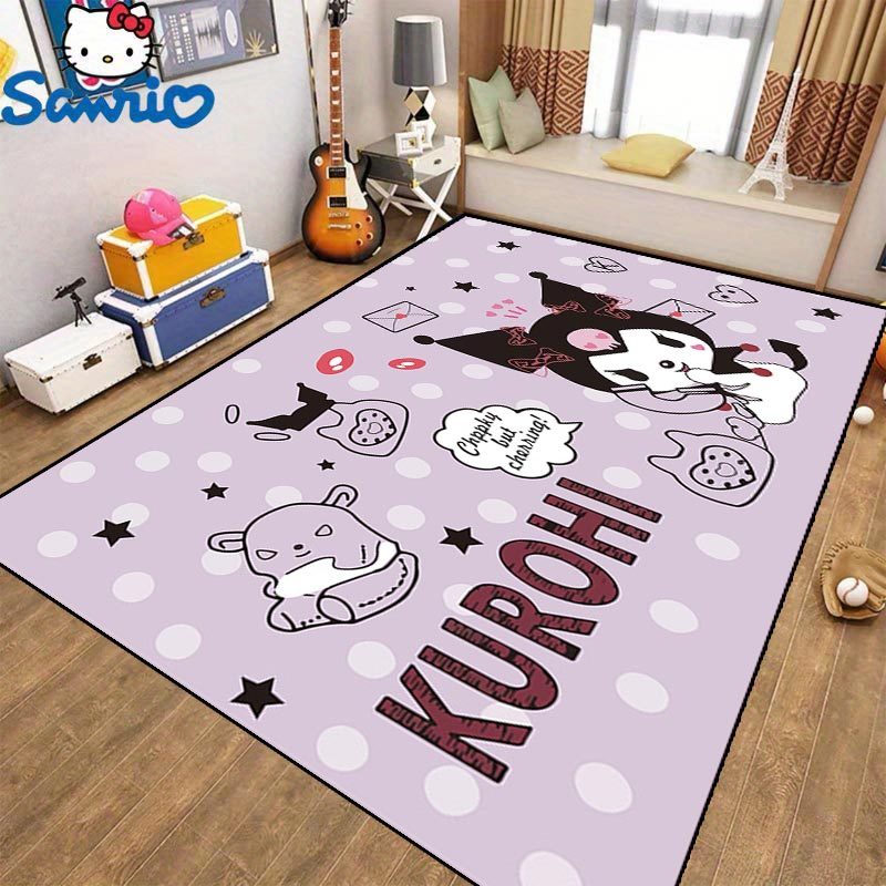 One piece of Sanrio Carpet, which is plush and has a non-slip backing, perfect for use in bedrooms, entrances, or hallways.