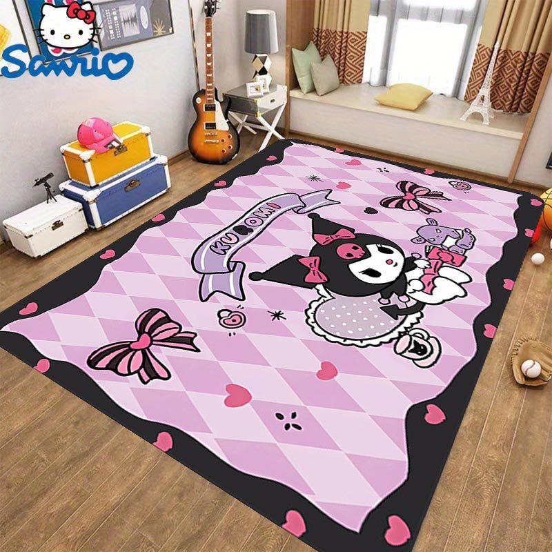 One piece of Sanrio Carpet, which is plush and has a non-slip backing, perfect for use in bedrooms, entrances, or hallways.