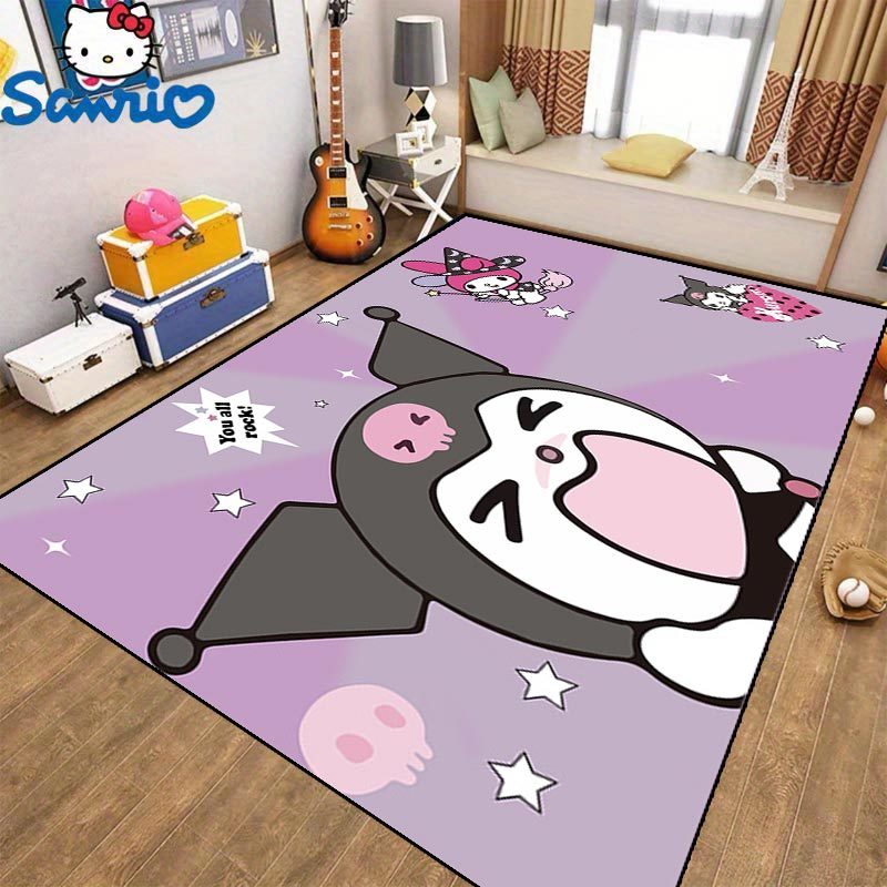 One piece of Sanrio Carpet, which is plush and has a non-slip backing, perfect for use in bedrooms, entrances, or hallways.