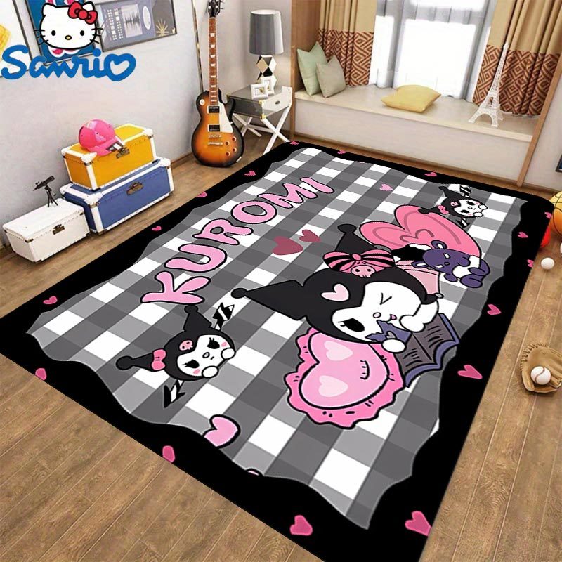 One piece of Sanrio Carpet, which is plush and has a non-slip backing, perfect for use in bedrooms, entrances, or hallways.