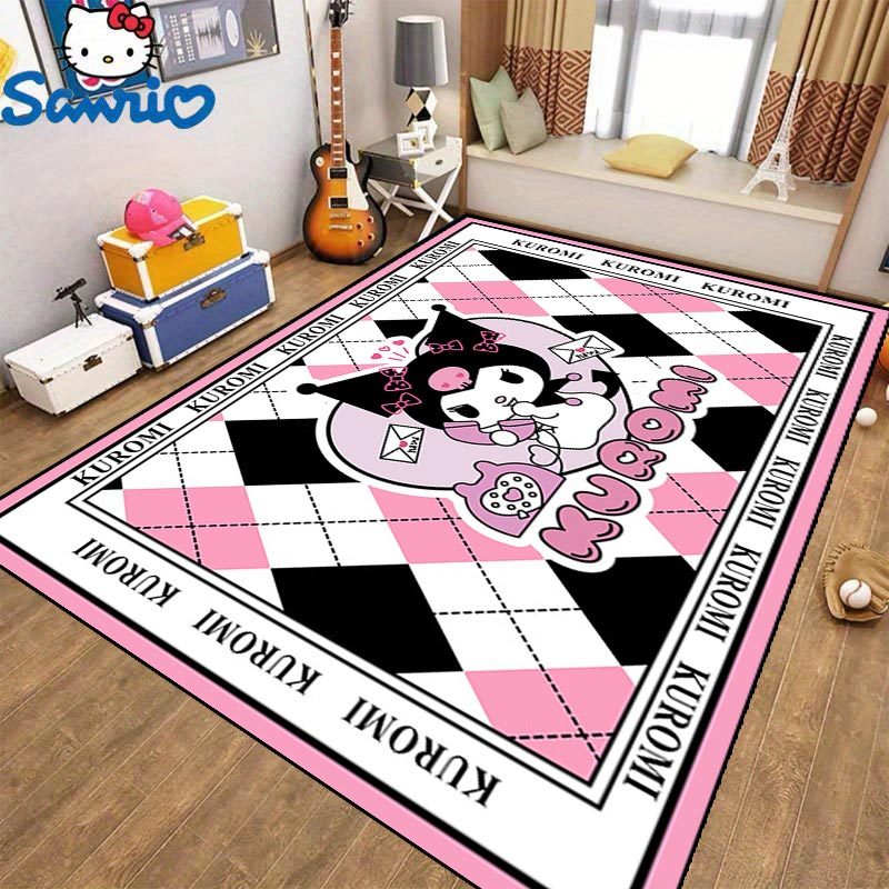 One piece of Sanrio Carpet, which is plush and has a non-slip backing, perfect for use in bedrooms, entrances, or hallways.