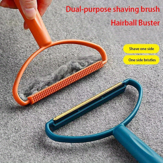 Portable Manual Pet Grooming Brush - Multi-Functional Hair Removal Tool for Carpet, Coat, Clothes, Knitting, Plush - No Electricity Required, Pet Depilatory Ball Shaver - Pet Supplies