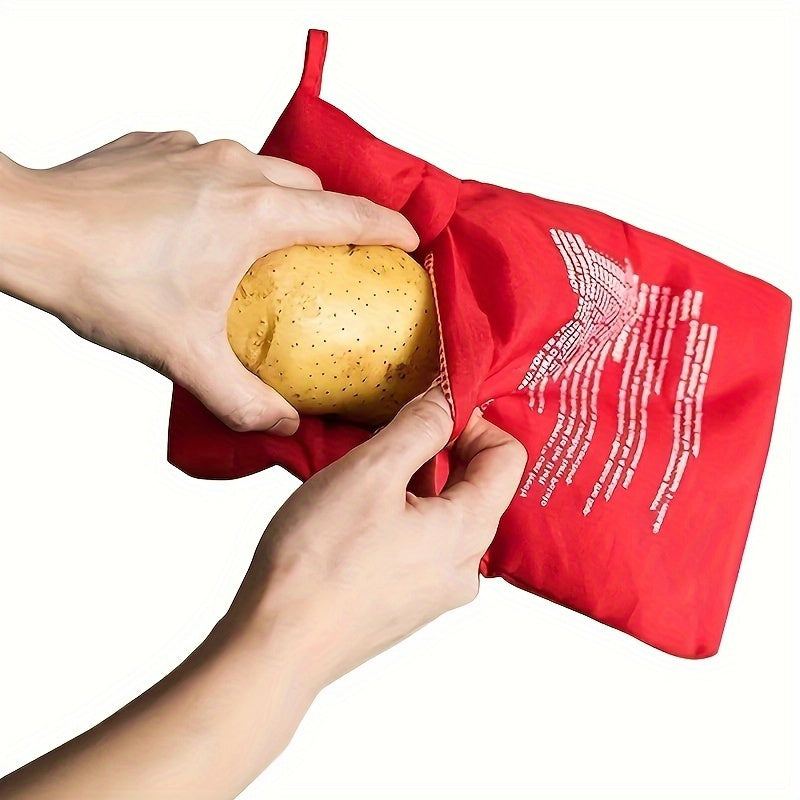 Express Microwave Potato Cooking Bag - Perfect for Camping, Roasted Sweet Potato & Corn Heating Pouch - Quick Baking Accessory