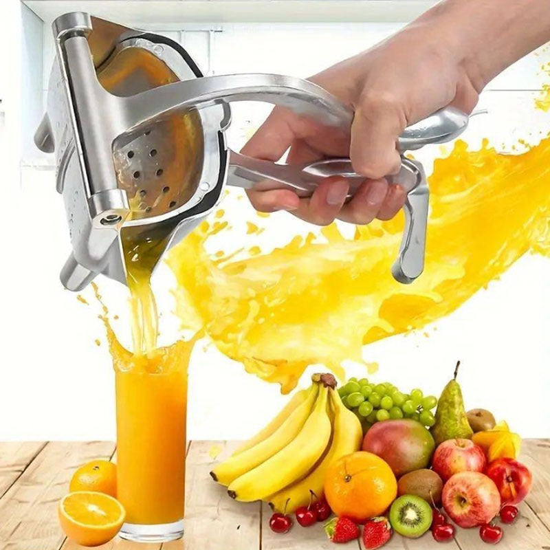 Durable Hand Press Citrus Juicer in Stainless Steel - Robust Squeezer for Orange, Lime, and Grapefruit - Top-notch Extractor for Fresh Juice, Efficient Presser, and Juice Maker