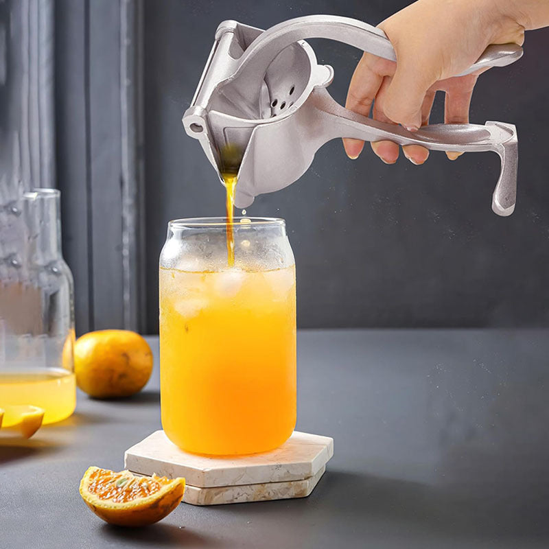 Durable Hand Press Citrus Juicer in Stainless Steel - Robust Squeezer for Orange, Lime, and Grapefruit - Top-notch Extractor for Fresh Juice, Efficient Presser, and Juice Maker