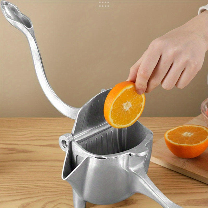 Durable Hand Press Citrus Juicer in Stainless Steel - Robust Squeezer for Orange, Lime, and Grapefruit - Top-notch Extractor for Fresh Juice, Efficient Presser, and Juice Maker