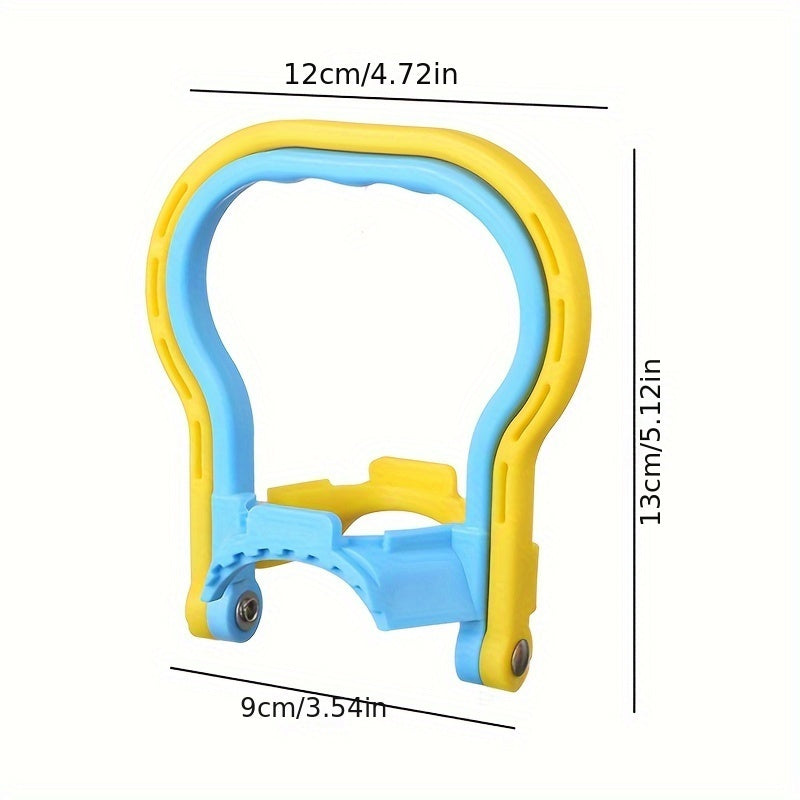 Эргономичный держатель для бутылки с водой с нескользящей ручкой для легкого подъема и транспортировки.