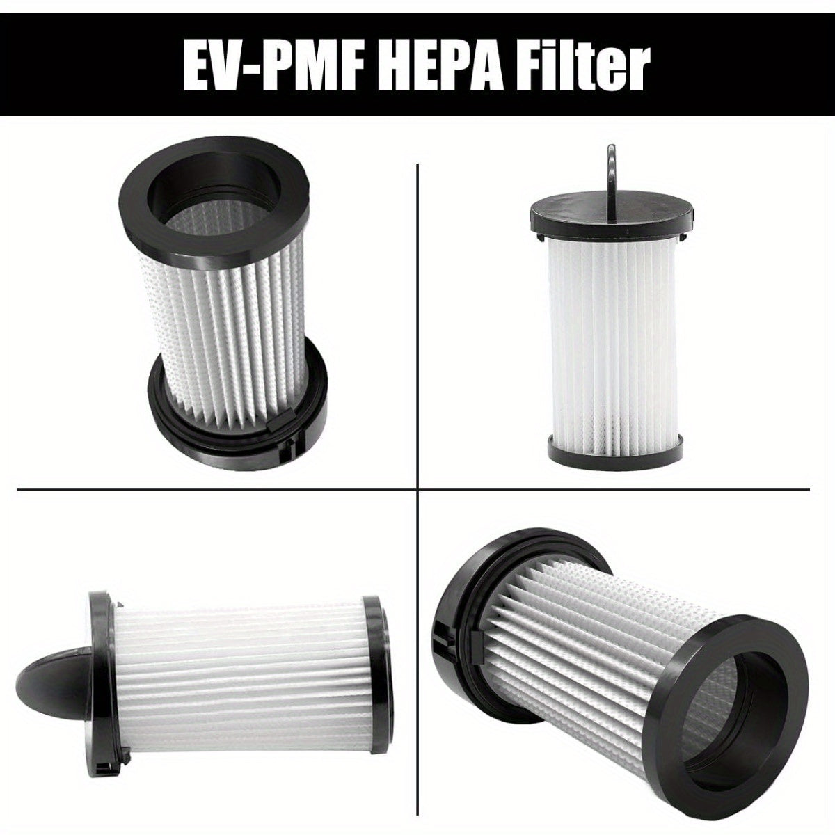 Two pieces of HEPA Pre-Motor Filters are available for replacement in Eye-Vac Home, Pro, Pet, Air, and Plus Series Vacuum Cleaners, as well as NeoVac Elite Vacuums. These filters can be used with Part # EV-PMF.