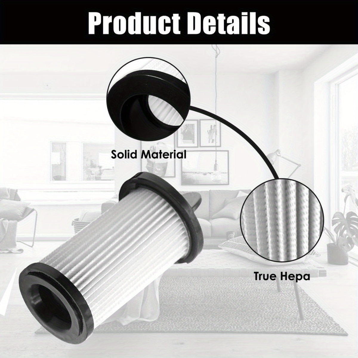 Two pieces of HEPA Pre-Motor Filters are available for replacement in Eye-Vac Home, Pro, Pet, Air, and Plus Series Vacuum Cleaners, as well as NeoVac Elite Vacuums. These filters can be used with Part # EV-PMF.