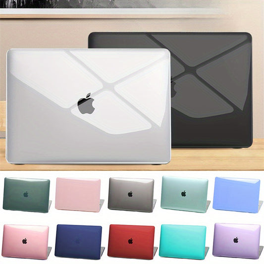 Crystal clear acrylic case for MacBook Air M1/M2/M3 & Pro 13/14/16, Air 15.3 - Transparent protective cover.