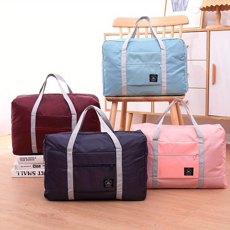 Multipurpose travel duffle bag with zipper, suitable for toiletries and essentials, light and portable.