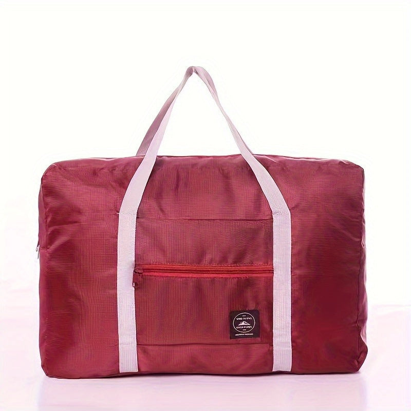 Multipurpose travel duffle bag with zipper, suitable for toiletries and essentials, light and portable.