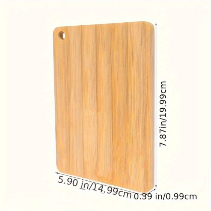 Bamboo Cutting Board with Multi-Functional Sink Handle, Double-Sided Solid Wood Design - Perfect Addition to Your Household Kitchen Supplies