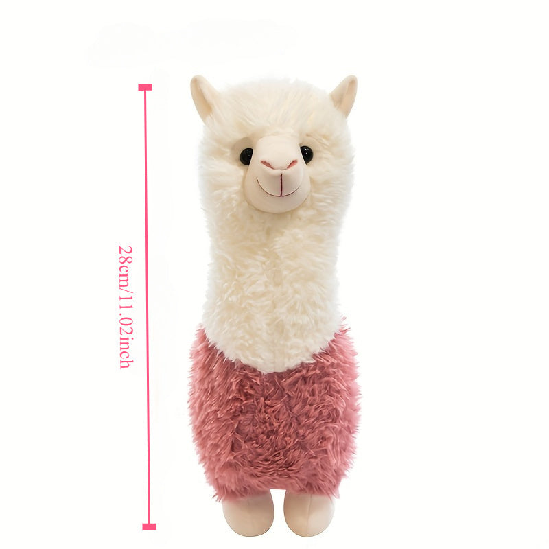 Soft alpaca plush toy, ideal for ages 0-3.