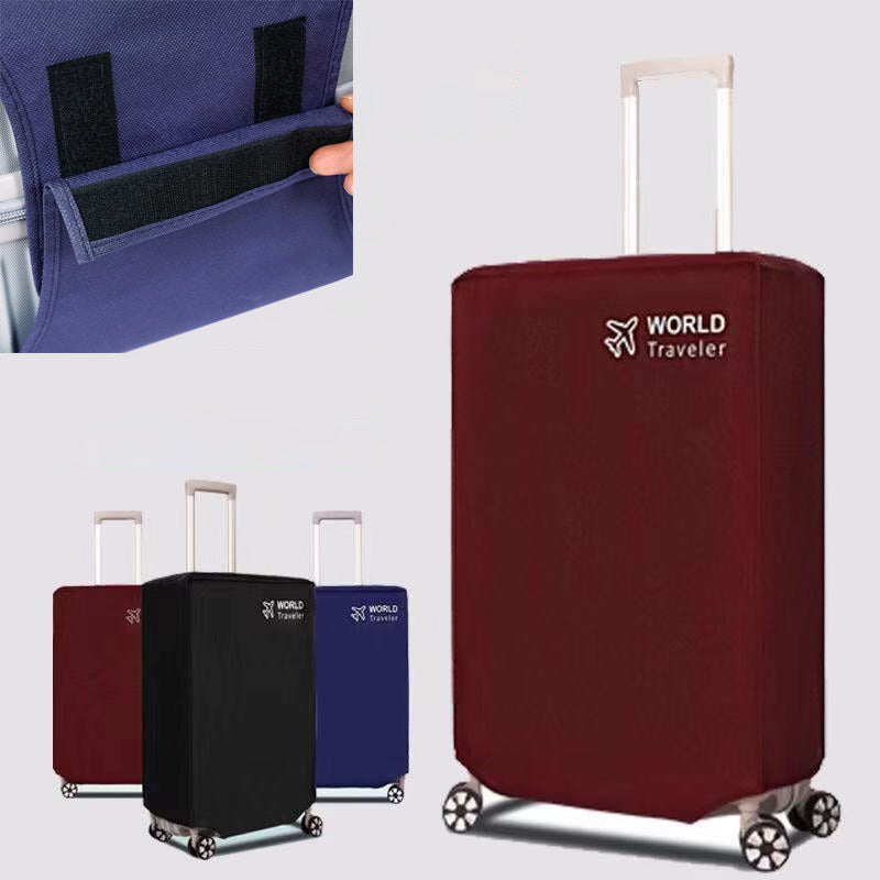 Travel the world with ease and style with our 1-piece World Traveler Fabric Luggage Cover. This scratch-proof, dustproof, and water-resistant suitcase protector is perfect for air travel.