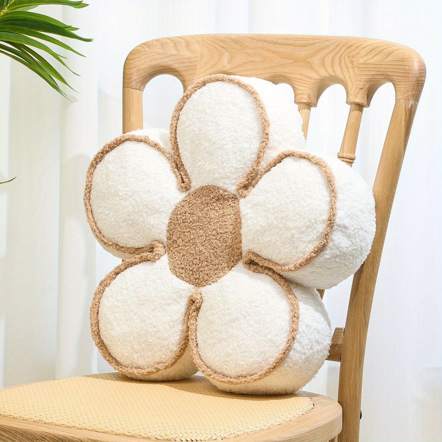 Thick floral cushion, 50cm for sofa décor