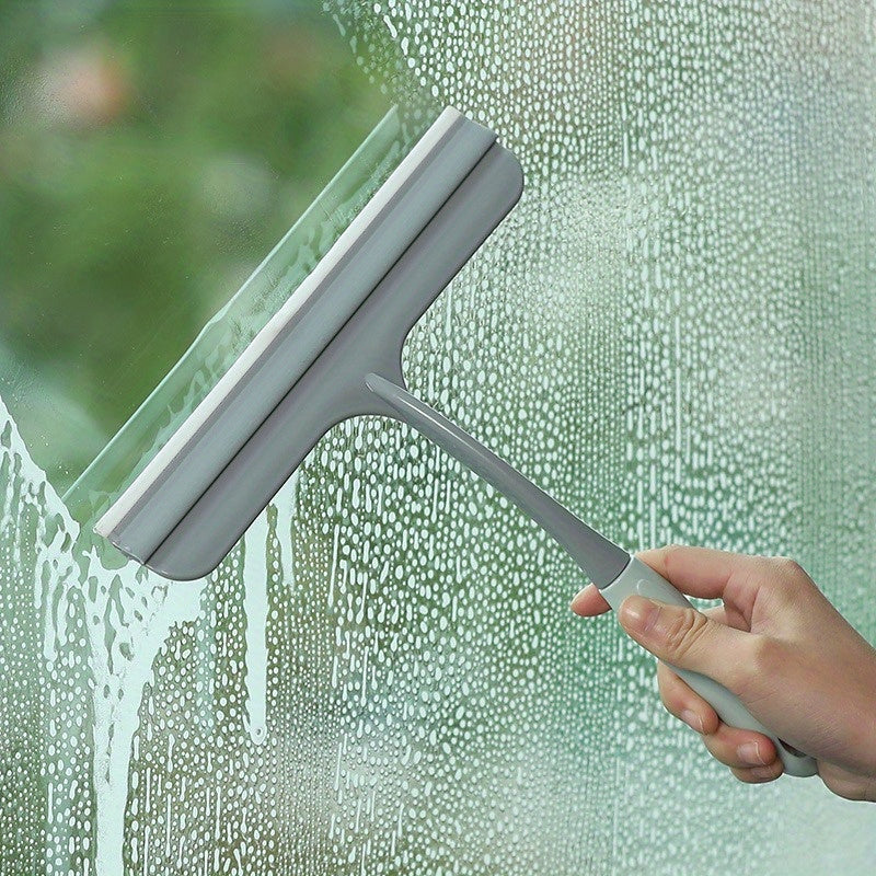 A versatile cleaning set perfect for tackling multiple surfaces, the 2-in-1 Multi-Surface Scrubbing Sponge and Spray Bottle includes a Glass Wiper for easy cleaning of cars, windows, floors, and walls. Ideal for use in the living room, bathroom, or car.