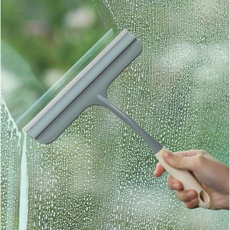 A versatile cleaning set perfect for tackling multiple surfaces, the 2-in-1 Multi-Surface Scrubbing Sponge and Spray Bottle includes a Glass Wiper for easy cleaning of cars, windows, floors, and walls. Ideal for use in the living room, bathroom, or car.