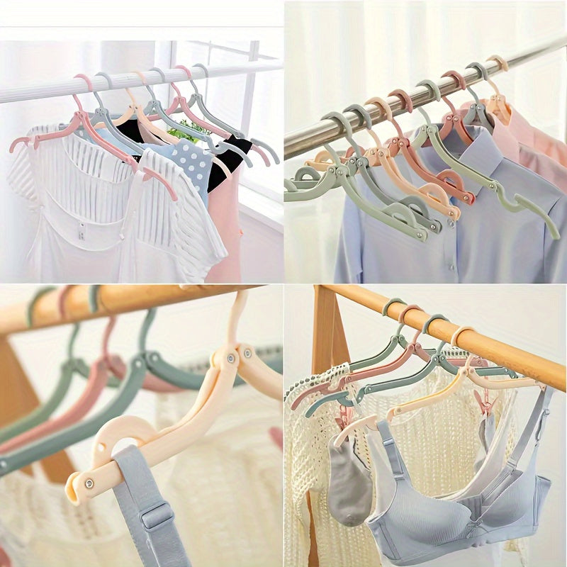 10pc Portable Folding Travel Hangers - Essential Cruise Accessories, Space-Saving Clothes Drying Racks