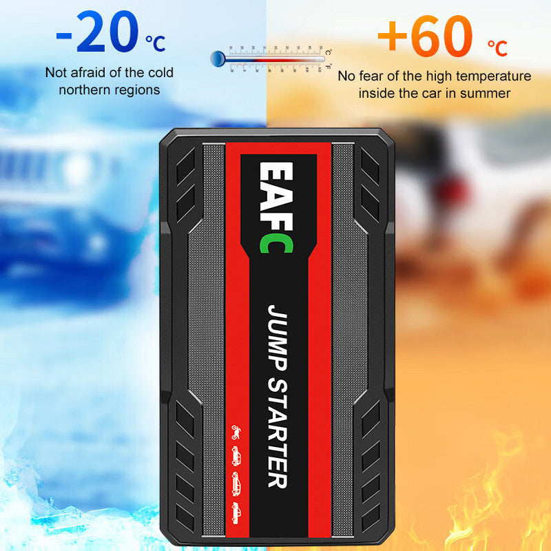 2023 RV Battery Portable Car Starter with LED Light for 12V Gasoline Cars up to 3.0L, USB Rechargeable Power Bank.