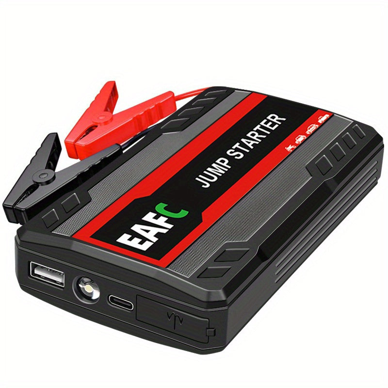 2023 RV Battery Portable Car Starter with LED Light for 12V Gasoline Cars up to 3.0L, USB Rechargeable Power Bank.