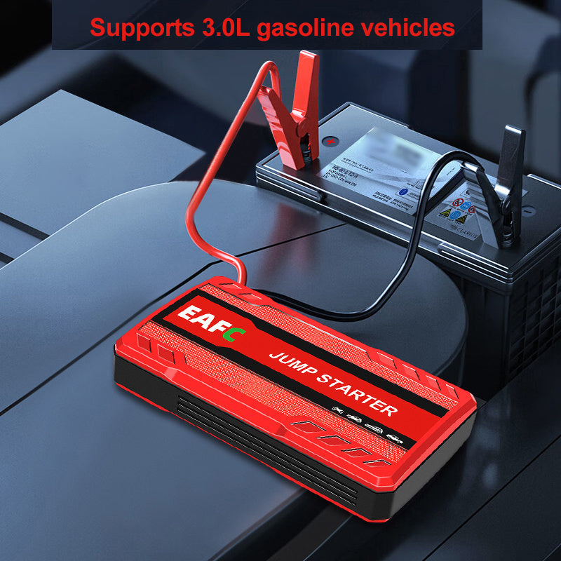 2023 RV Battery Portable Car Starter with LED Light for 12V Gasoline Cars up to 3.0L, USB Rechargeable Power Bank.