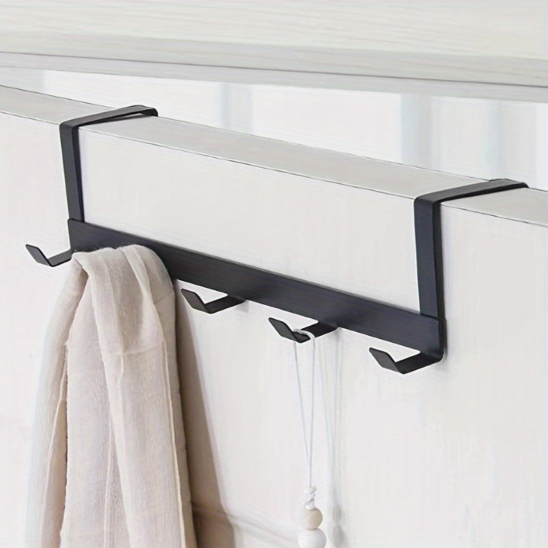 Heavy-Duty Over-the-Door Metal Storage Rack Organizer - Perfect for Kitchen, Bathroom, and Home Organization