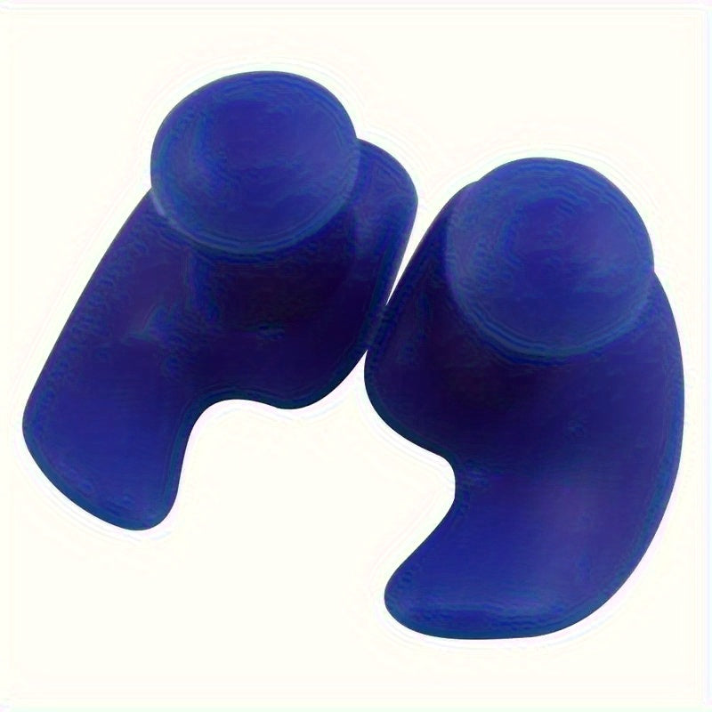 Soft and durable silicone earplugs for swimming and sound blocking.