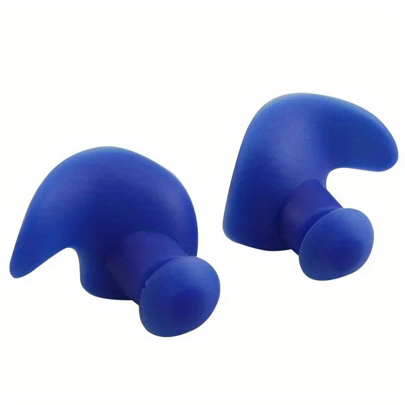 Soft and durable silicone earplugs for swimming and sound blocking.