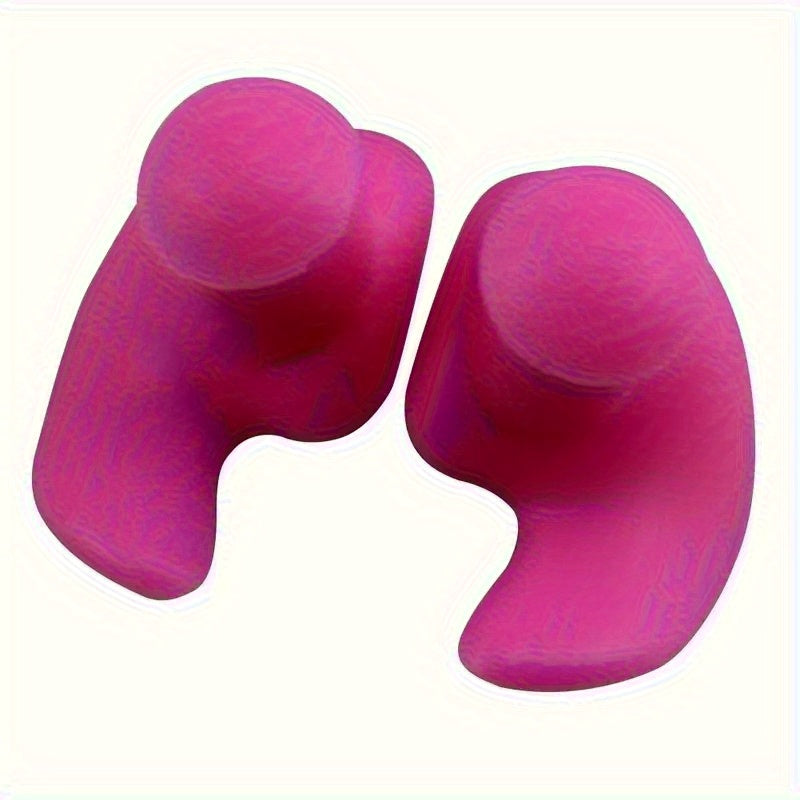 Soft and durable silicone earplugs for swimming and sound blocking.