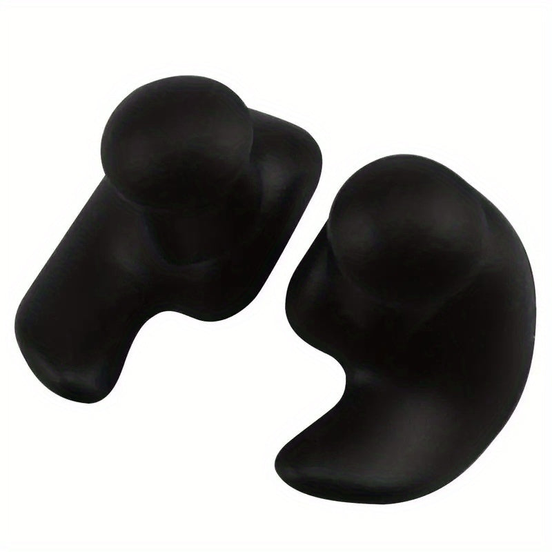 Soft and durable silicone earplugs for swimming and sound blocking.