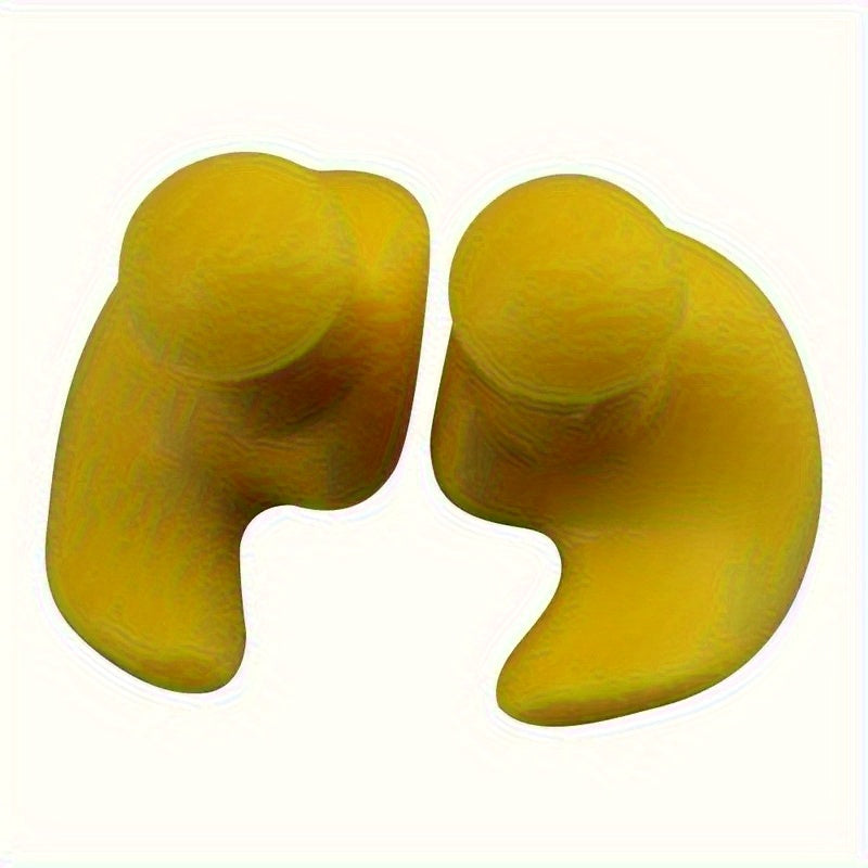 Soft and durable silicone earplugs for swimming and sound blocking.