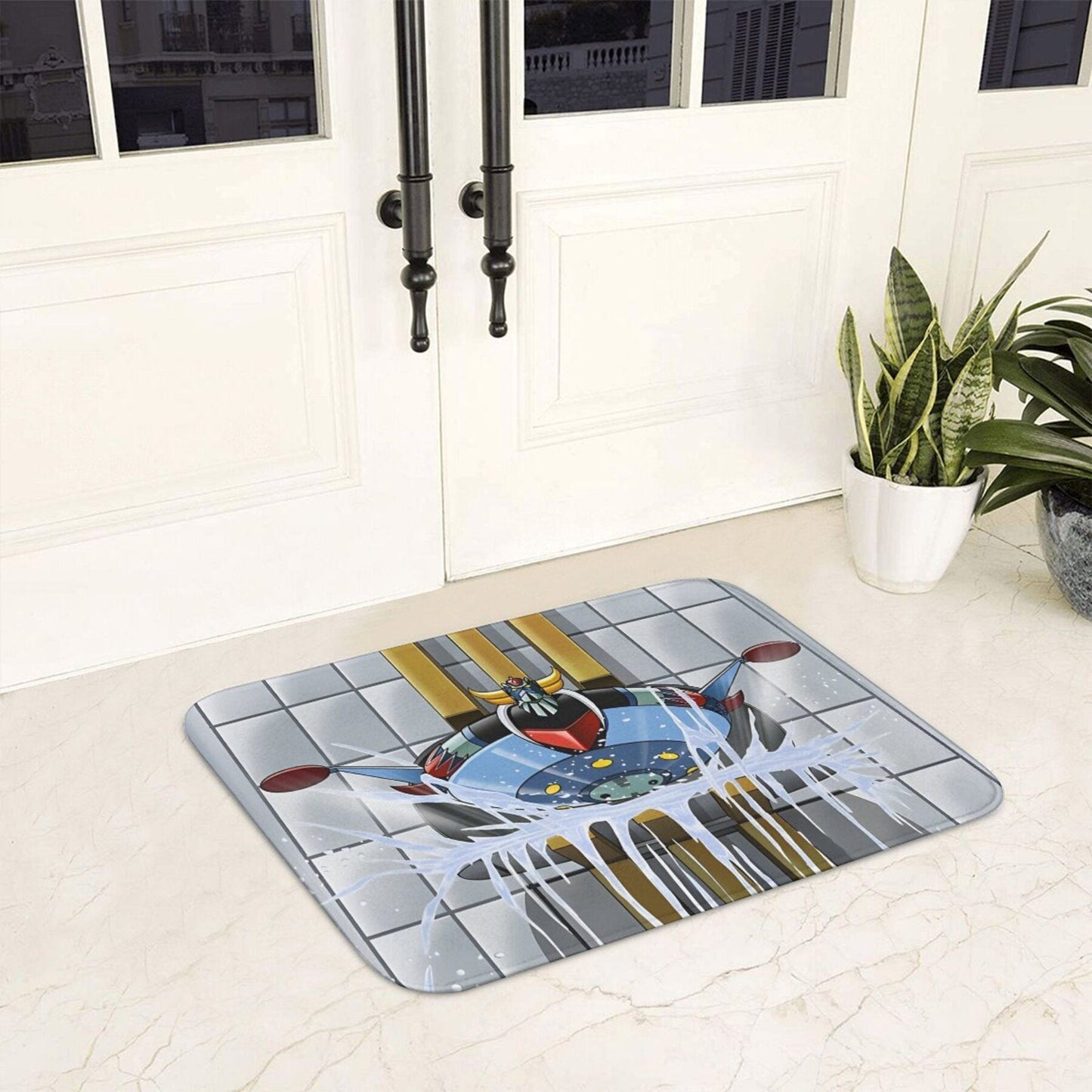 Goldrake Bath Non-Slip Doormat - Durable Polyester Mat for Home Decor, Bedroom, and Christmas - Easy to Clean, 1 piece