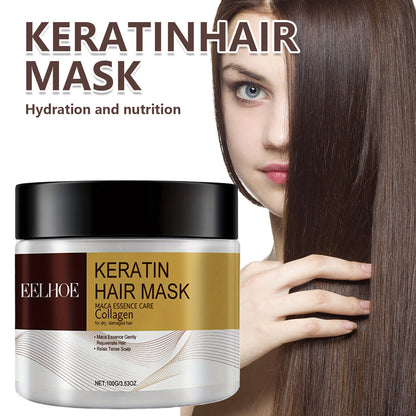 2-Pack of Keratin Hair Mask with Collagen - 100g Each, Coconut Treatment for Nourished, Frizz-Free Hair