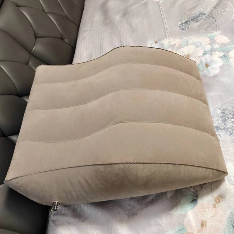 Multi-functional Inflatable Leg Support Pillow - Provides Comfortable Support for Fatigue Relief, Back Pain, and Pregnancy Support. Made of Soft Polyester, This Portable Foot Rest Cushion is Versatile and Convenient.