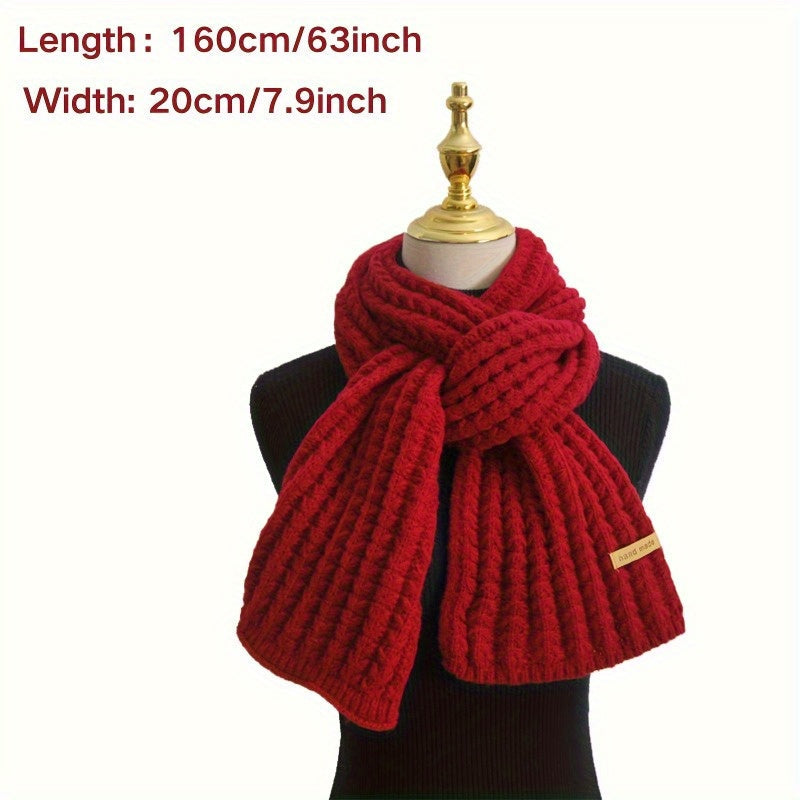 Classic Knit Scarf - Cozy, Stylish, and Timeless Winter Essential for Both Men and Women, Ideal Holiday Present