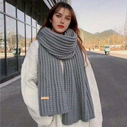 Classic Knit Scarf - Cozy, Stylish, and Timeless Winter Essential for Both Men and Women, Ideal Holiday Present