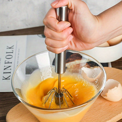 Versatile Stainless Steel Handheld Whisk - Perfect for Mixing Cream, Eggs, and Baking Necessities