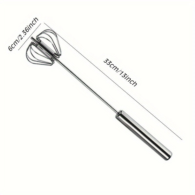 Versatile Stainless Steel Handheld Whisk - Perfect for Mixing Cream, Eggs, and Baking Necessities