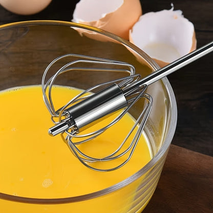 Versatile Stainless Steel Handheld Whisk - Perfect for Mixing Cream, Eggs, and Baking Necessities