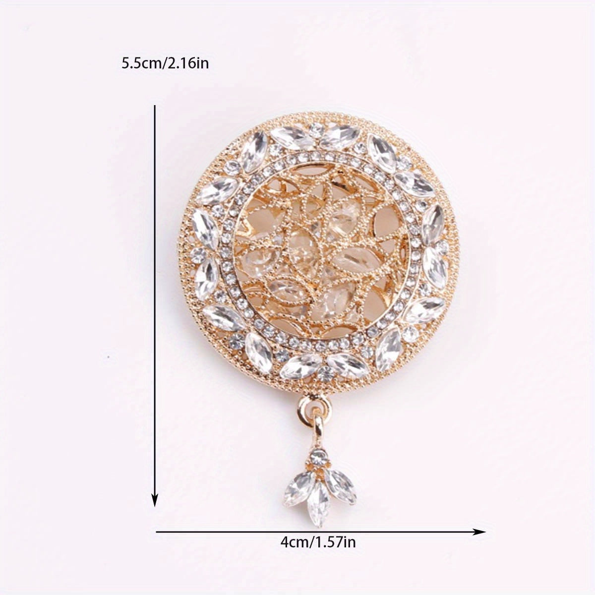 Zarif Rhinestone Brooch Pin - Vintage va Zamonaviy Usulning Aralashmasi, Kiyimlar va Sviterlarni Yaxshilaydi, U uchun Ajoyib Hediye