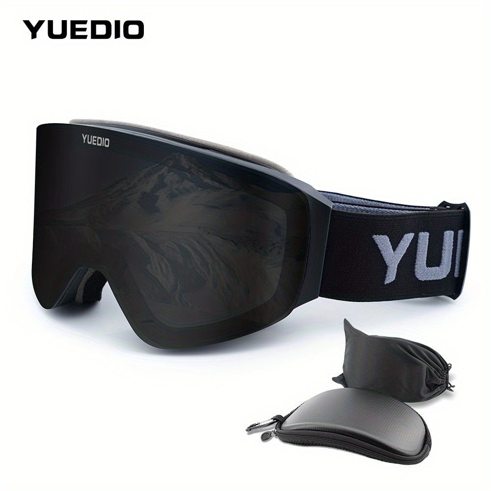 YUEDIO Premium Anti-Fog Ski Goggles with Magnetic Dual-Layer Frame for Snowboarding and Skiing