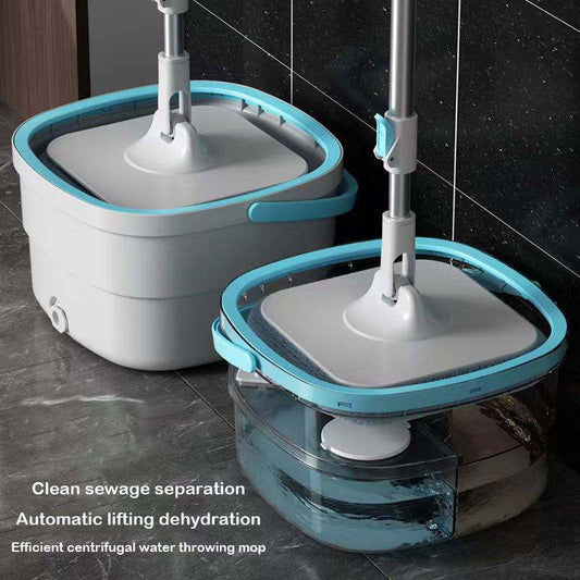 Получите Spin Mop с ведром, идеальный инструмент для уборки вашего дома для полов на кухне и в гостиной. Этот швабра для пола оснащена автоматическим центробежным разделением воды и эффективным обезвоживанием, оставляя ваши полы свежими и без пыли.