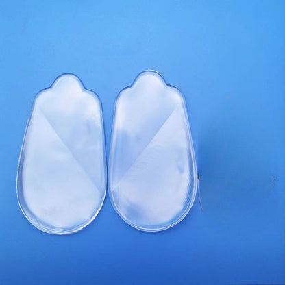 2 transparent silicone heel pads